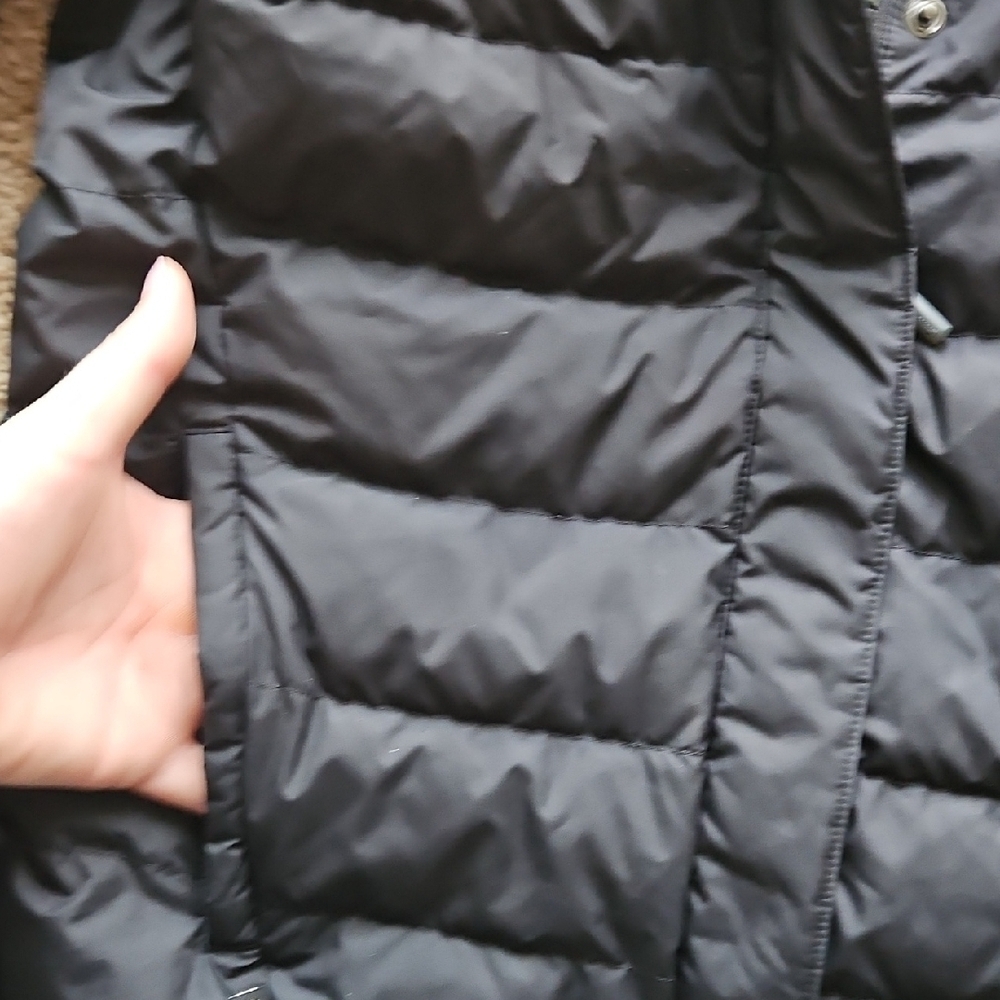 Girl's Black Puffer Jacket, Size XXL - Picture 5 of 6